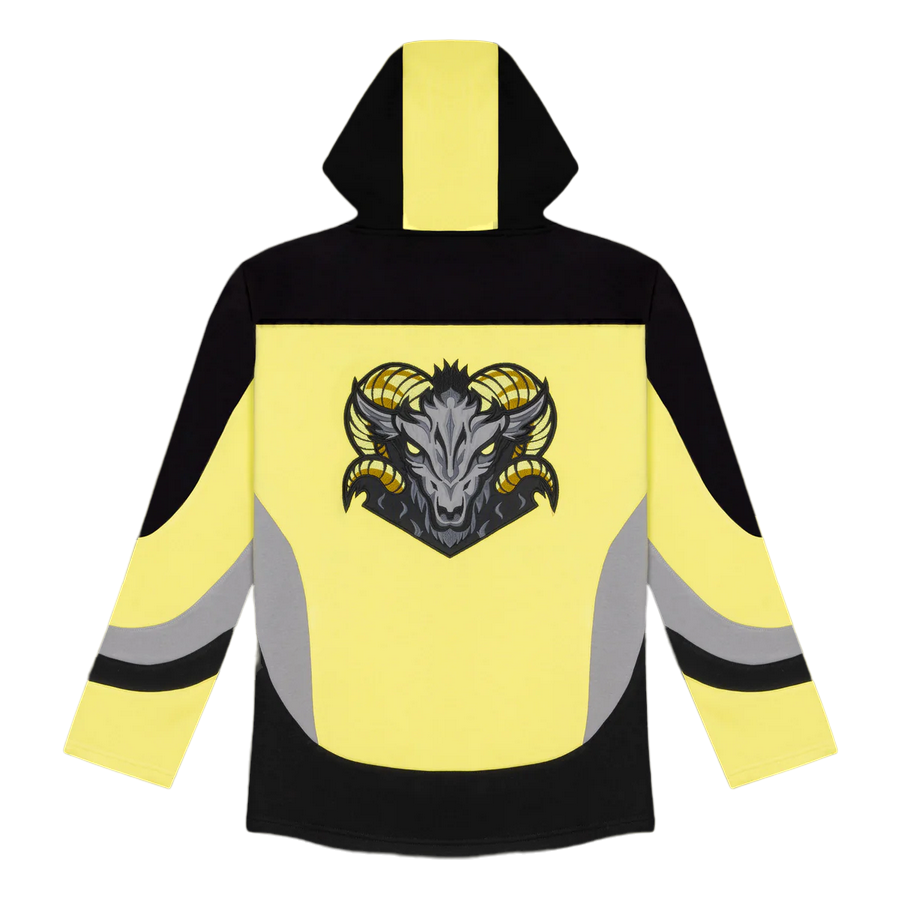 Dolly Norie felpa con cappuccio da Hockey Goat Plus sw522-gh-01 giallo