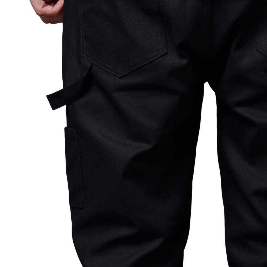 Dolly Noire pantalone carpentiere in tela pa904-qf-01 nero