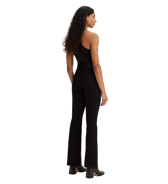 Levi's pantalone jeans a vita alta da donna a zampa 725 Bootcut 187590032 nero