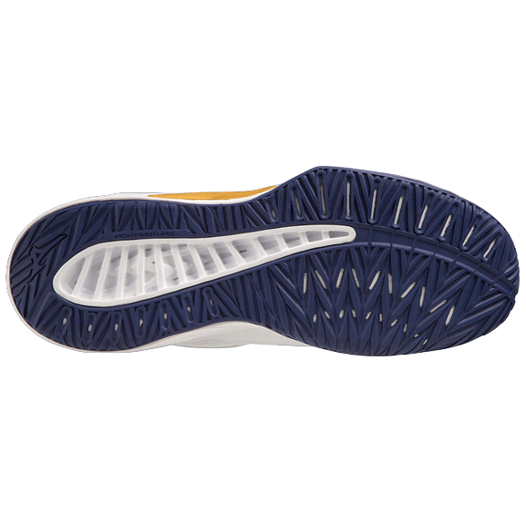 Mizuno scarpa da pallavolo da uomo Thunder Blade Z Mid V1GA237543 bianco-blu-oro