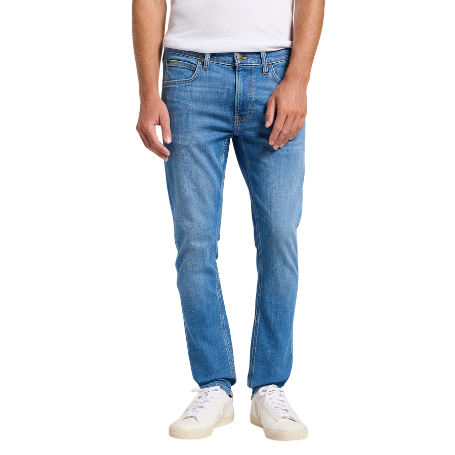 Lee pantalone jeans da uomo Luke Low Stretch 112363975 SILO blu medio