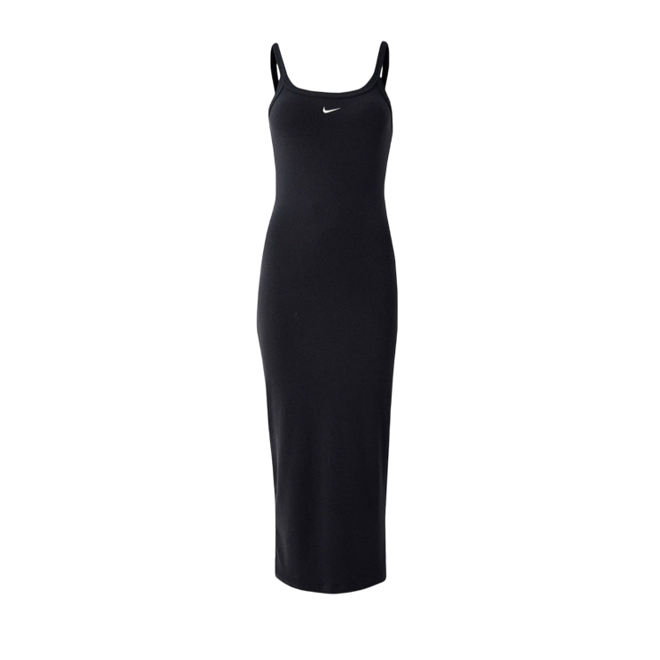 Nike abito da donna a canotta aderente con mini-costine HJ0710-010 nero