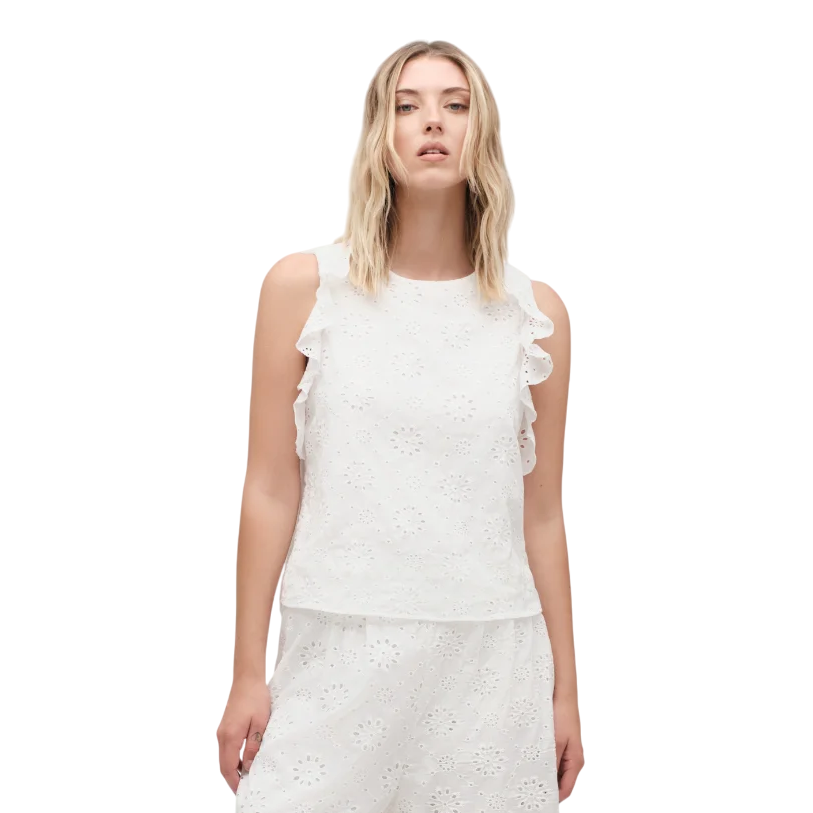 Griffai casacca corta da donna con pizzo DGP6784 bianco