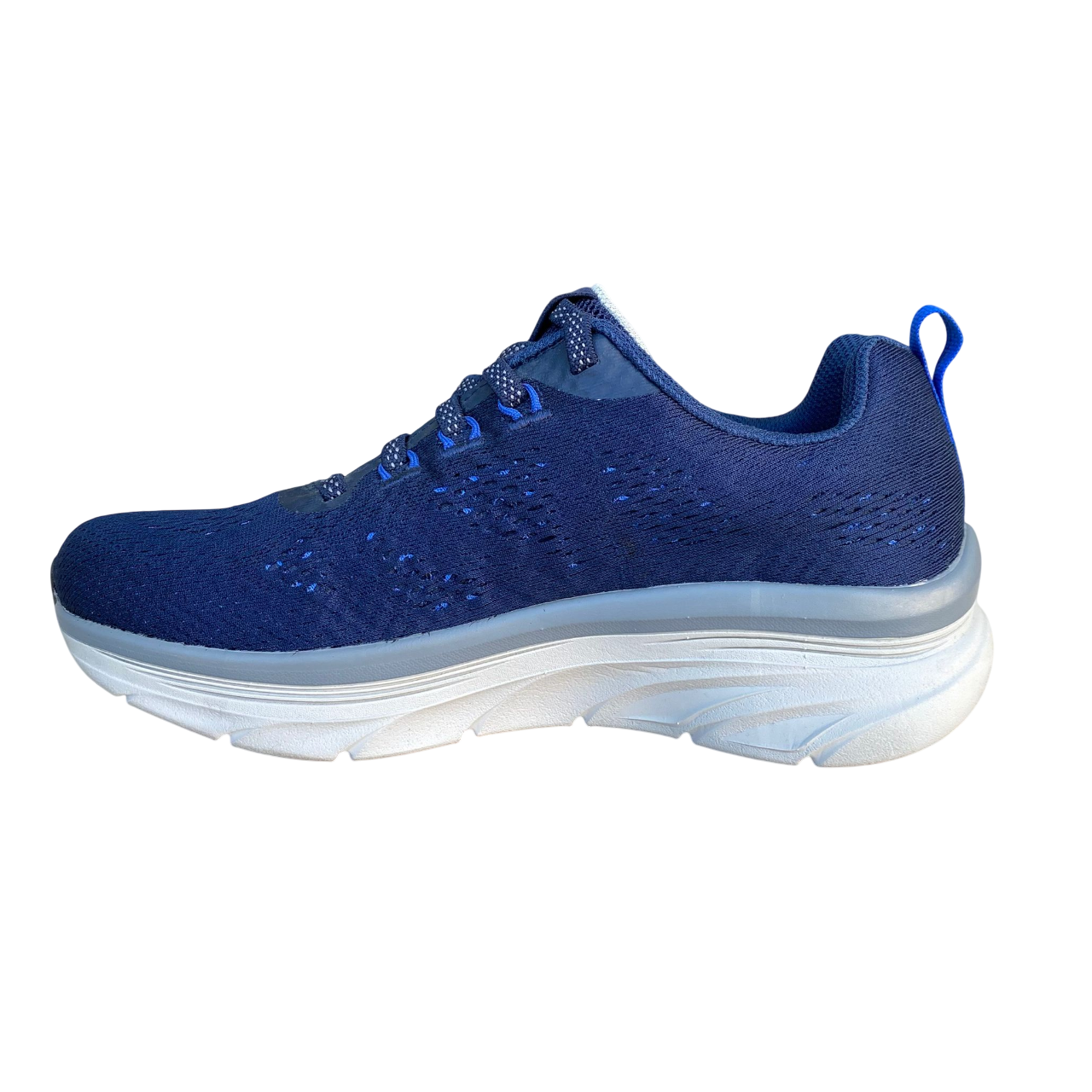 Skechers D'Lux Walker Commuter scarpa da ginnastica con laccio elastico 232261/NVGY blu
