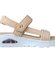 Sandali Skechers Uno Summer Stand2 naturali donna 119813 vegan con suola ammortizzata e design elegante versatile vista laterale esterna