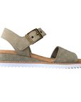 Skechers sandalo da donna BOBS Desert Kiss Serendipitous 114147/OLV oliva_lato1