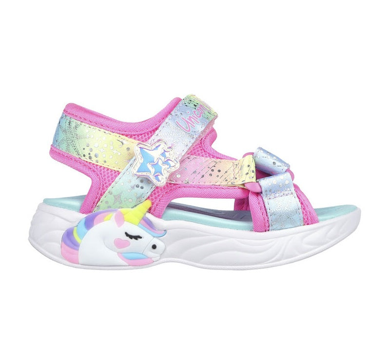 Skechers sandalo da bambina Unicorn Dreams Majestic Bliss 302682N PKMT Sportiamo