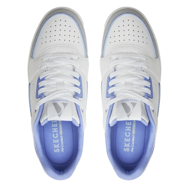 Skechers scarpa sneakers da donna Curted 177710\WLV bianco-lavanda