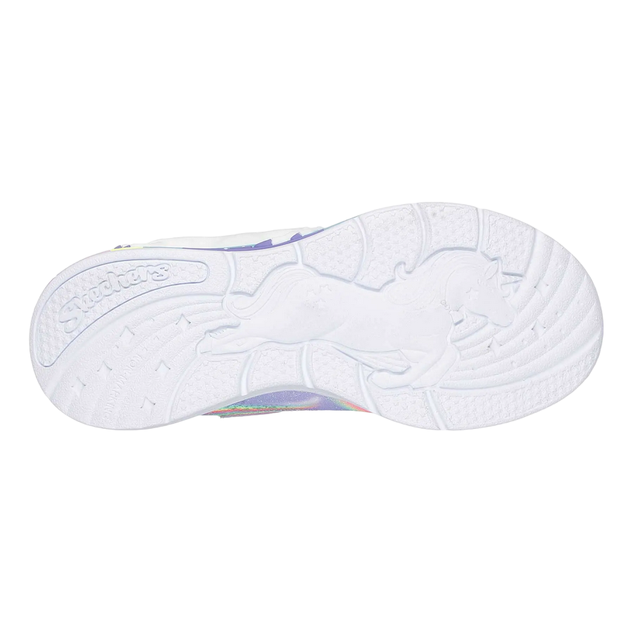 Skechers scarpa da ginnastica da bambina con luci Unicorn Chaser 302298N/LVMT lavanda