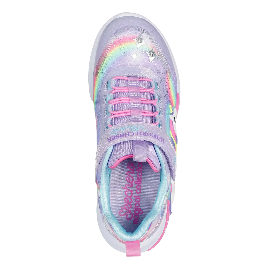 Skechers scarpa da ginnastica da bambina con luci Unicorn Chaser 302298N/LVMT lavanda