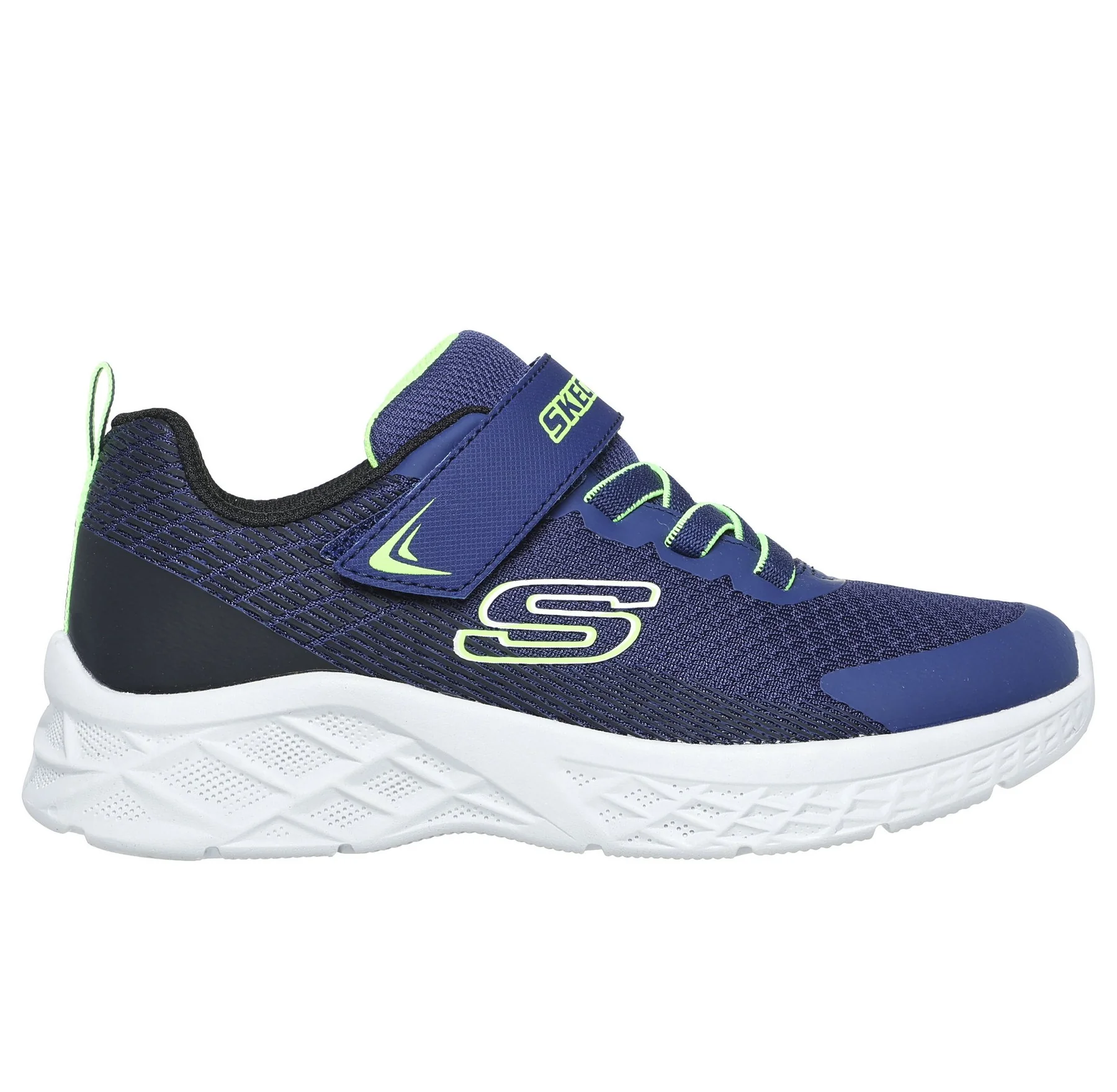 Skechers scarpa da ginnastica da ragazzo Microspec II Zovrix 403924LNBLM blu-nero-lime