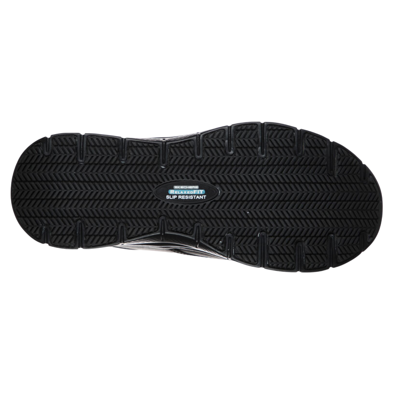 Skechers scarpa da lavoro antiscivolo da uomo Flex Advantage SR Fourche 77513EC/BLK nero