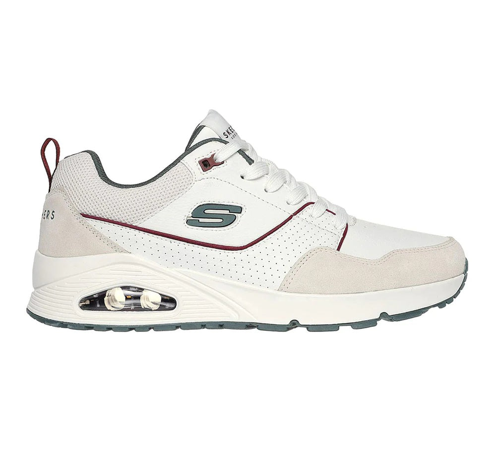 Skechers scarpa sneakers da uomo Uno Retro One 183020Skechers scarpa sneakers da uomo Uno Retro One 183020/WGR bianco verde/WGR bianco verde