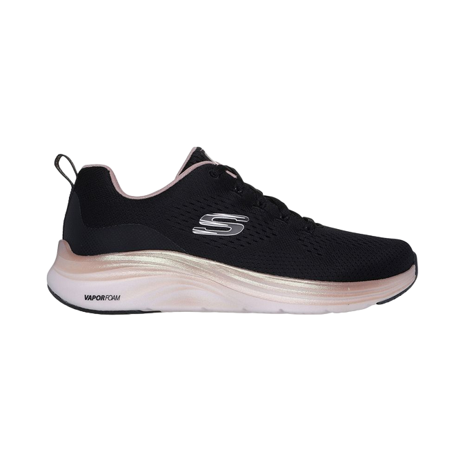 Skechers scarpa sportiva da donna Vapor Foam Midnight Glimmer 150025/BKRG nero-rosa oro