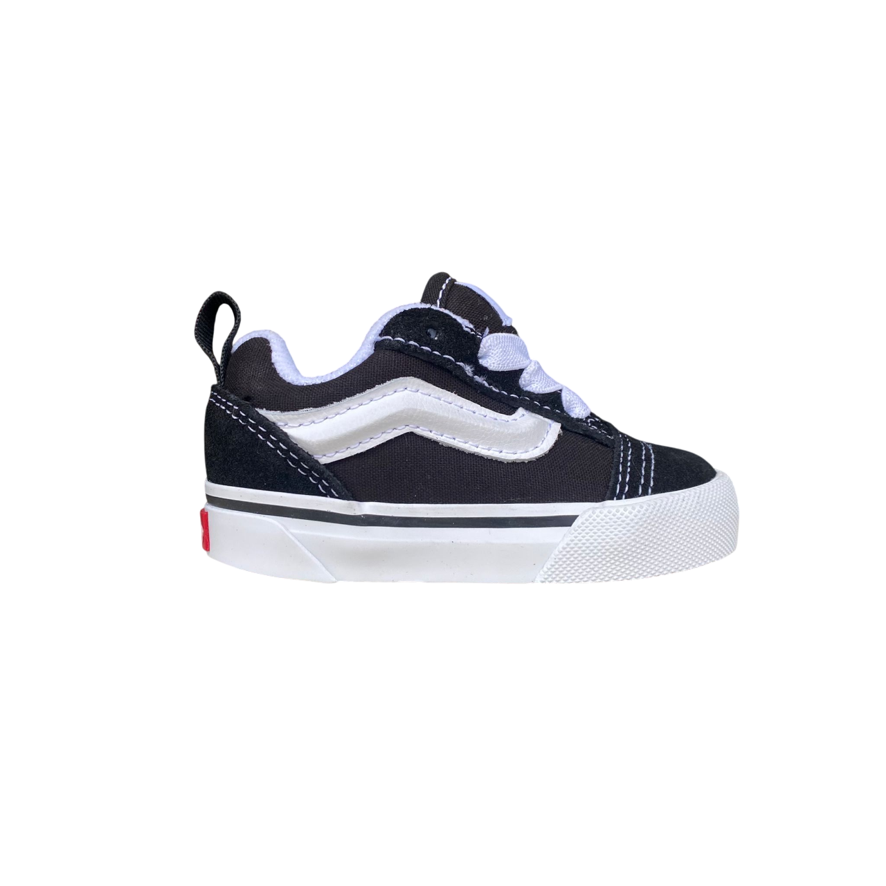 Vans Knu Skool Bambino VN000D0K6BT Nero-Bianco Laccio Elastico