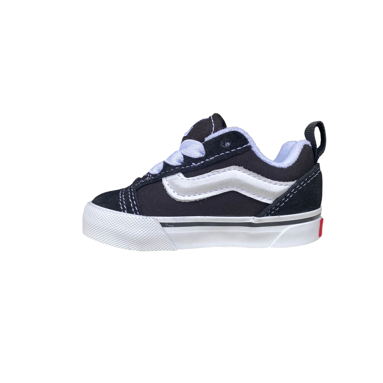 Vans Knu Skool Bambino VN000D0K6BT Nero-Bianco Laccio Elastico