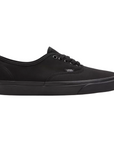 Sneakers Vans unisex vista laterale esterna in tela total black