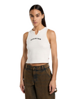Sportiamo_Dickies canotta con scollo a V da donna a coste DK0A8677C481 ecru