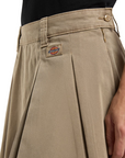 Sportiamo_Dickies goanna corta plissettata da donna Unionville DK0A4Z870DS sabbia2