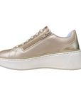 Sportiamo_Geox scarpa sneakers da donna Sunnetty D55YHA 0NFBN C2012 laminata oro1