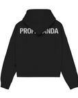 Sportiamo_Propaganda felpa corta con cappuccio da donna Logo Classic 25SSPRFE388 nero1
