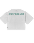 Sportiamo_Propaganda maglietta cropped manica corta Logo Classic 25SSPRTS964 bianco1