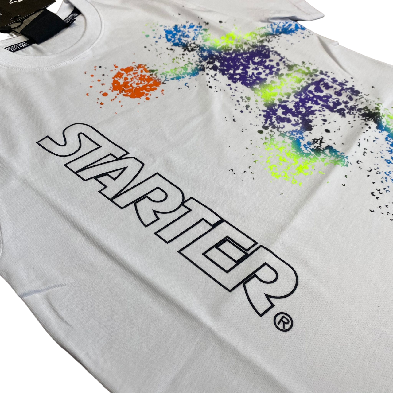 Starter maglietta manica corta da ragazzo con stampa 1254 bianco