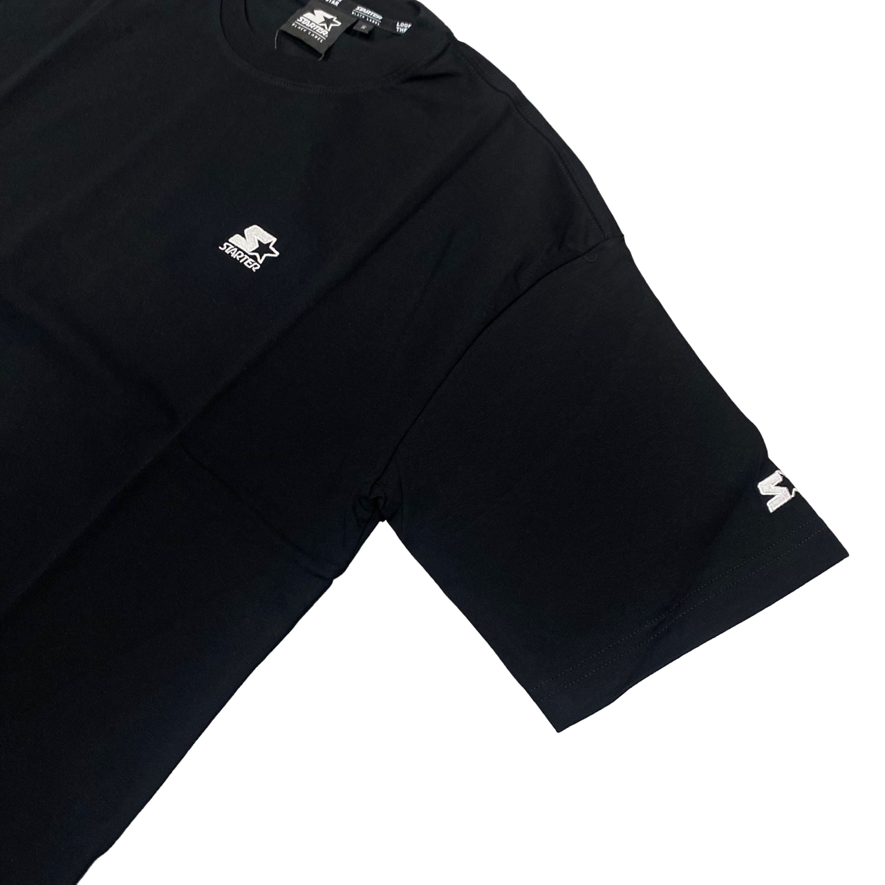 Starter maglietta manica corta da uomo in cotone 74053 nero