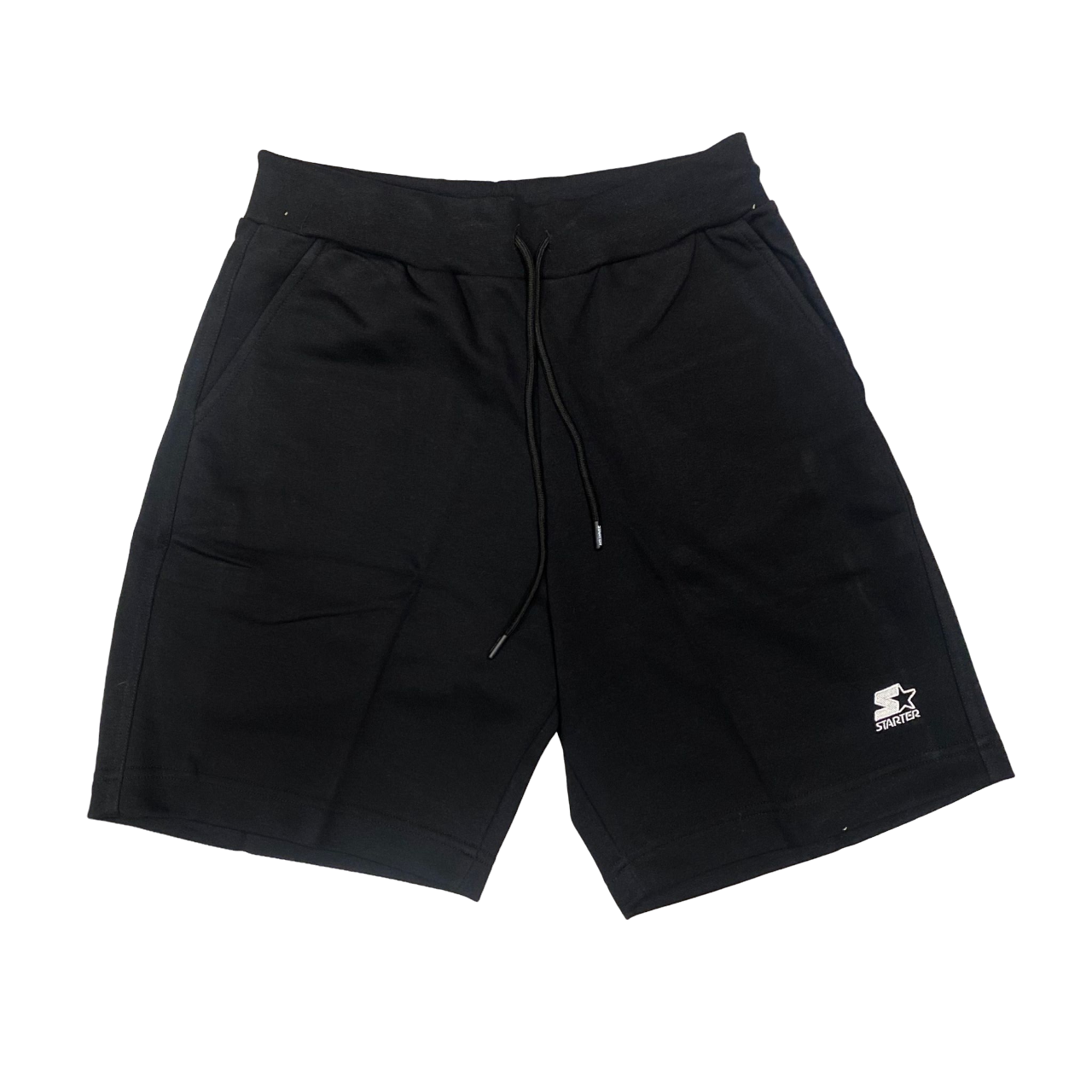 Starter pantaloncino sportivo da uomo in cotone con logo ricamato 74038 nero