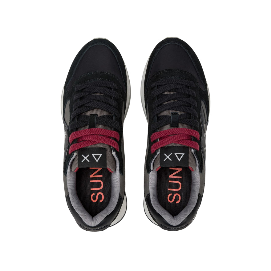 Sun68 – Sneaker Uomo Jaki Bicolor Z45114 11 Nero | Running heritage, nylon e suede premium, comfort quotidiano - alto