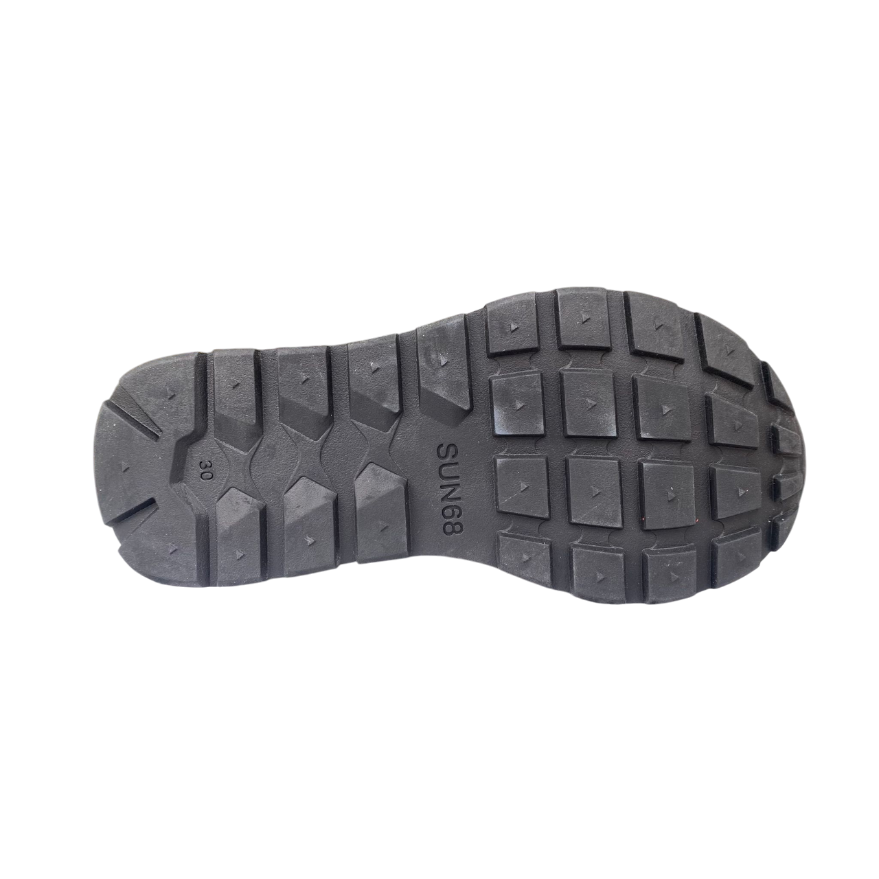 Sun68 scarpa sneakers da bambino con strappo e laccio elastico Tom Fluo Z35302K 06 grigio chiaro