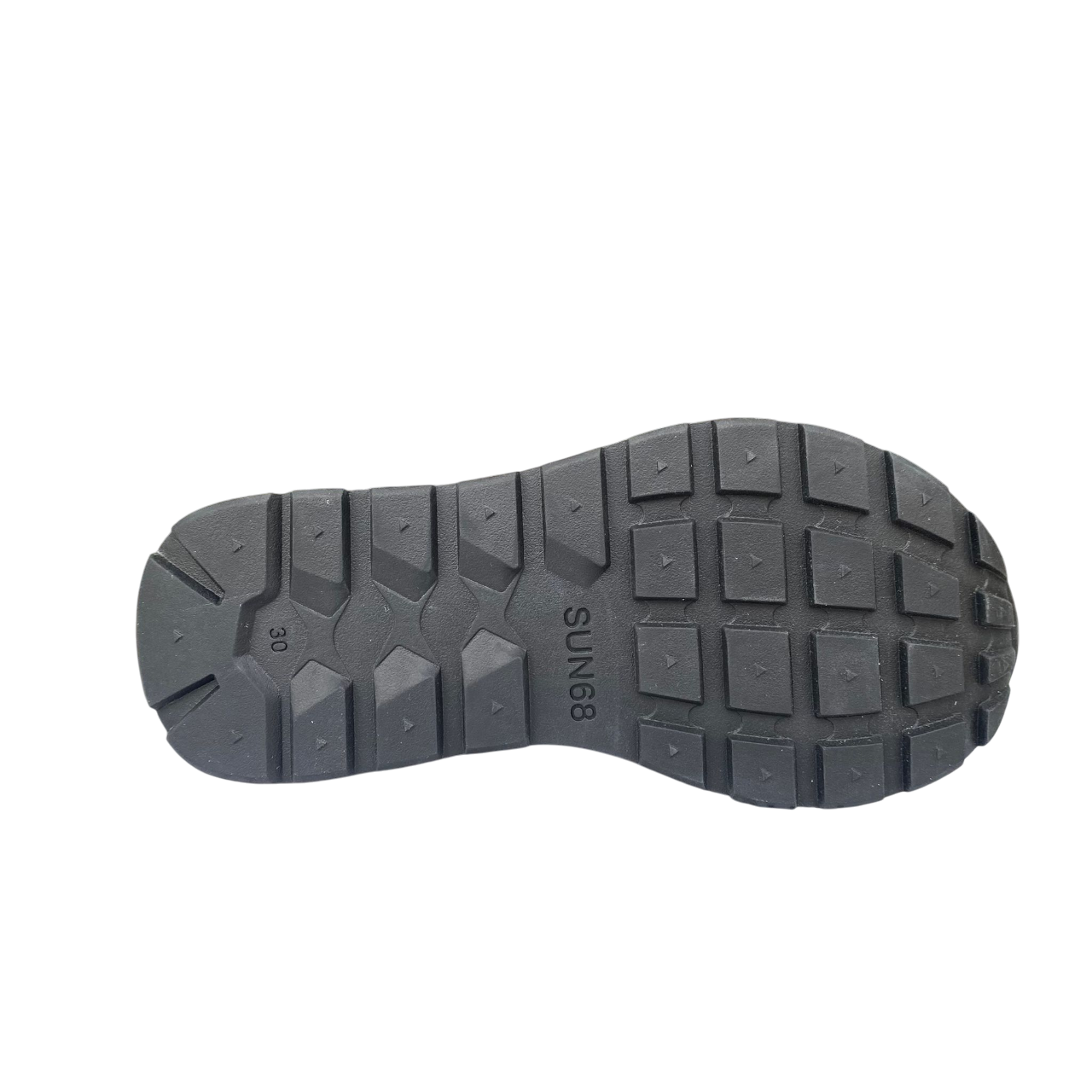 Sun68 scarpa sneakers da bambino con strappo e laccio elastico Tom Solid Z35301K 01 bianco