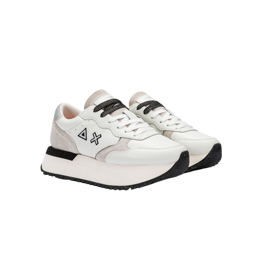 Sun68 scarpa sneakers da donna Big Ally Z34207 31 bianco panna