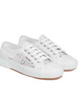 Superga scarpa sneakers da donna in Macrame 2750 S81219W 900 bianco