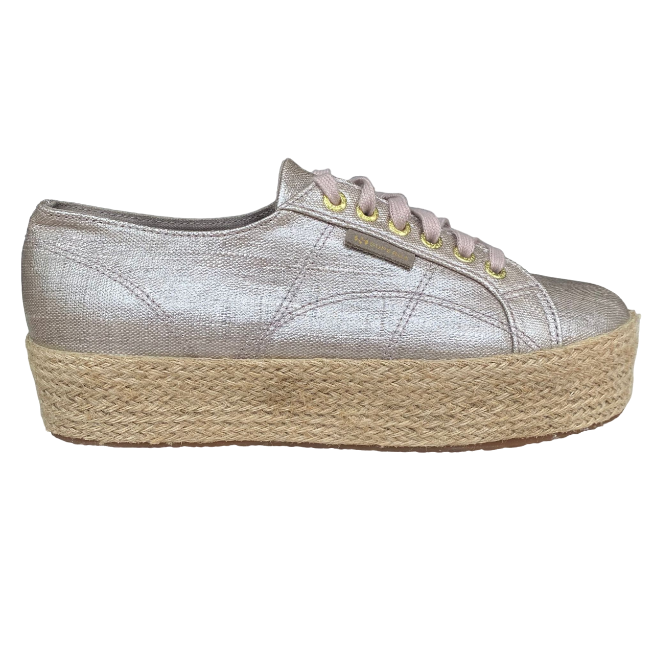 Superga scarpa sneakers da donna con zeppa 2790 Lino ROPE S00BND0 238 Sportiamo