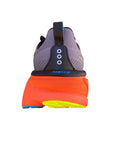 Vista posteriore tallone Saucony Hurricane 25 con tecnologia stabilità e controllo del movimento per pronatori