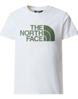 The North Face maglietta manica corta junior Easy NF0A8DRN9ZN bianca