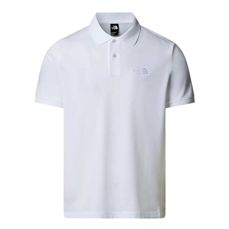 The North Face polo manica corta da uomo in cotone piquet Essential NF0A8C1PFN4 bianco