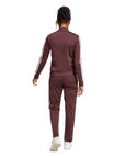 Vista posteriore della tuta sportiva Adidas donna con 3-stripes laterali e vestibilità comoda per il fitness