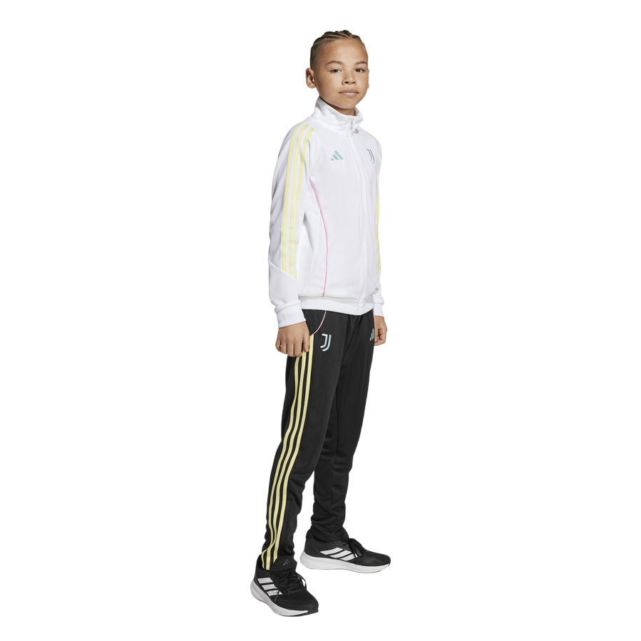 Tuta Juventus Away Junior KC3251 2025/26 vista laterale con sponsor