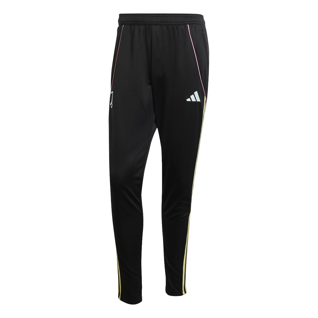 Tuta Juventus Away Tiro JN9874 2025/26 Uomo vista frontale del pantalone con dettagli sponsor