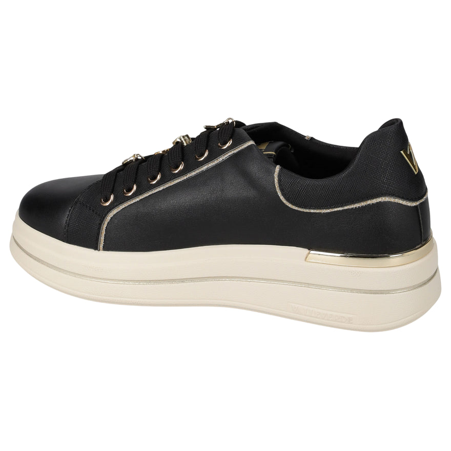 Valleverde 35480 Scarpe Donna Black - Sneakers Comode in Pelle con Design Elegante - interno