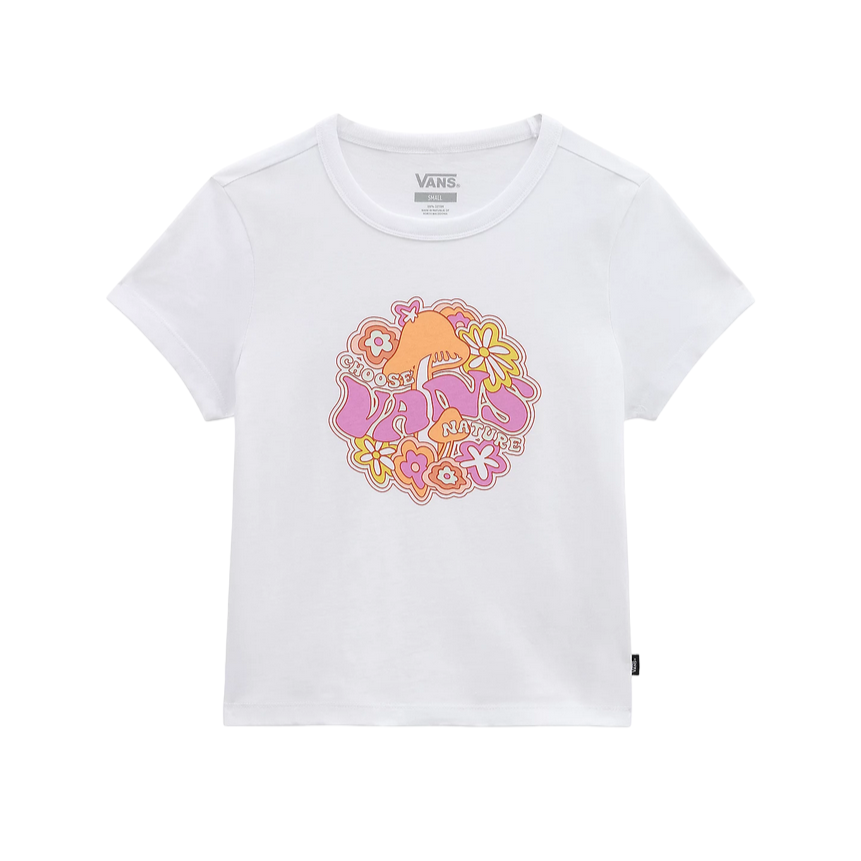 Vans T-shirt da ragazza Resort To Nature VN0003GRWHT1 white