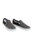 Sneakers Vans Classic Slip-On VN000EYEBPJ grigie a scacchi neri con pattern checkerboard iconic, vista frontale