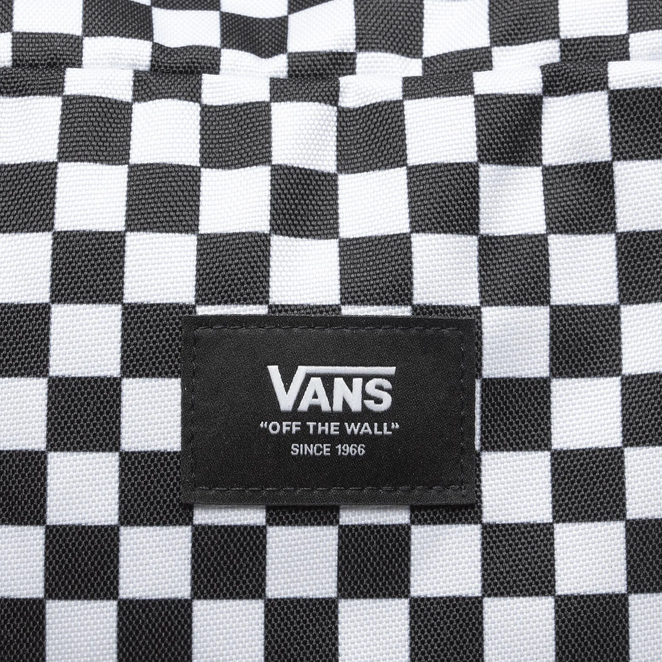 Vans zaino per la scuola o per il tempo libero Old Skool Check VN000H4XY281 bianco-nero