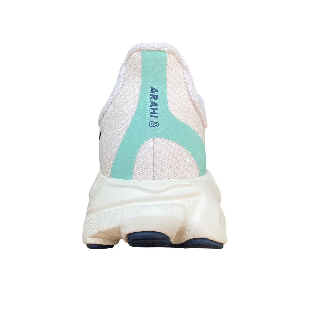 Vista posteriore tallone Hoka Arahi 8 con supporto H-Frame per controllo stabilità e protezione iperpronazione