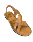 Sandalo da donna Vueva WD-425R24 301 cuoio con tacco basso, vista dall'alto
