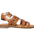 Sandalo da donna Vueva WD-425R25 311 cognac con tacco basso, vista laterale