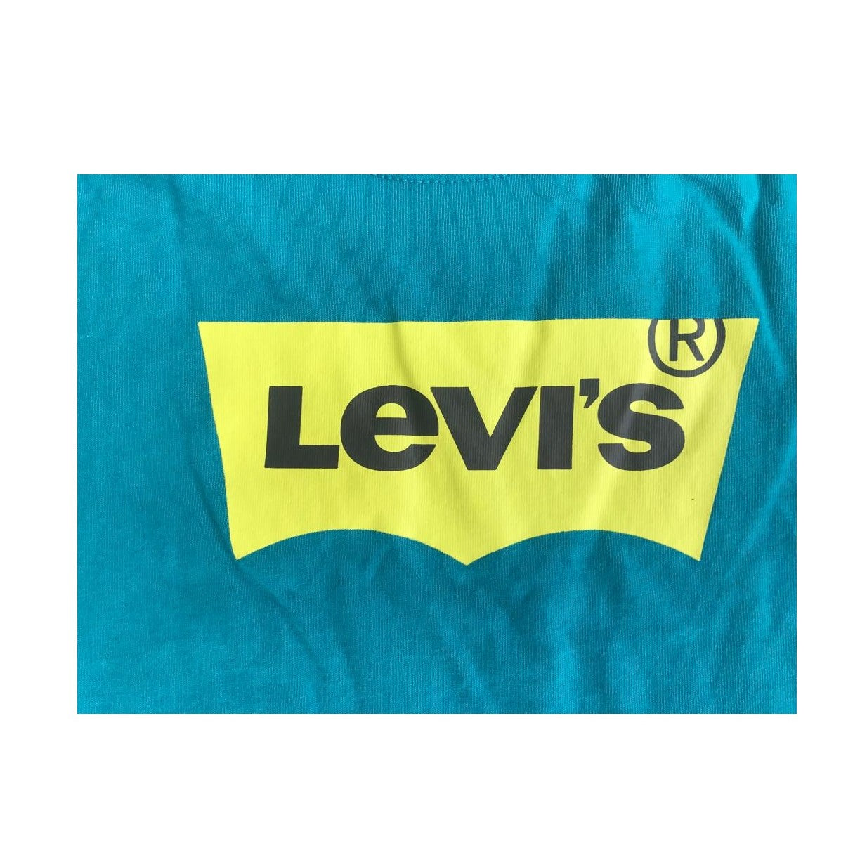 Levi's Kids T-shirt manica lunga da ragazzo Batwing 9E8646 9E8646-B8B turchese