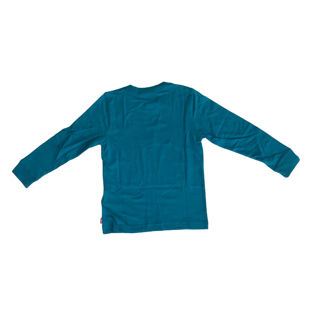 Levi's Kids T-shirt manica lunga da ragazzo Batwing 9E8646 9E8646-B8B turchese